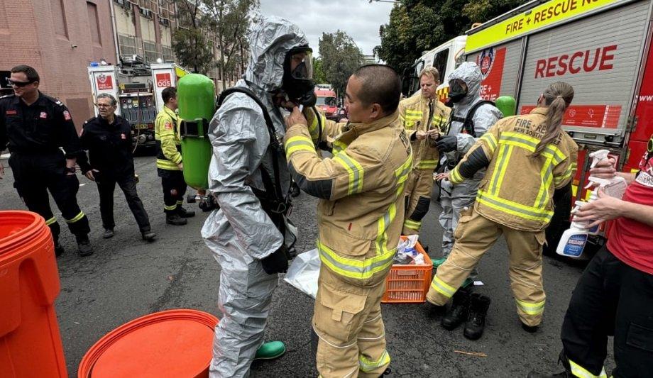 HAZMAT Responds To Chemical Spill At Sydney University