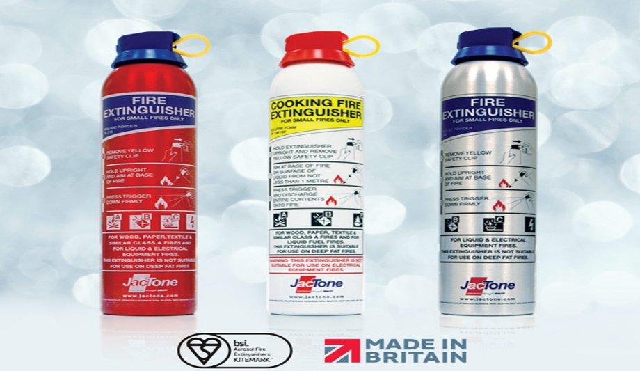 Jactone Introduces Aerosol Range Fire Extinguishers