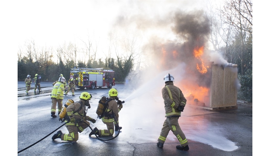 Kent Fire And Rescue Service's New Firefighter Recruits Respond To Fire And Emergency Rescue Calls