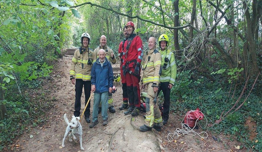 Leeds Woman Rescued With Her Dog After 30ft Plunge Into River By WYFRS