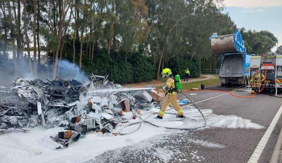 FRNSW Warns: Lithium-Ion Battery Trash Fire Hazard
