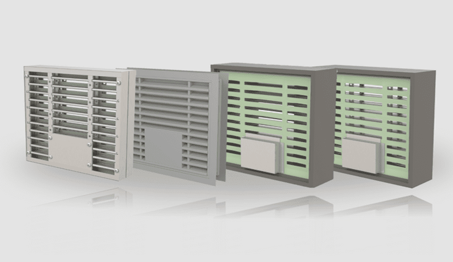 How does a cold smoke air transfer grille system work?