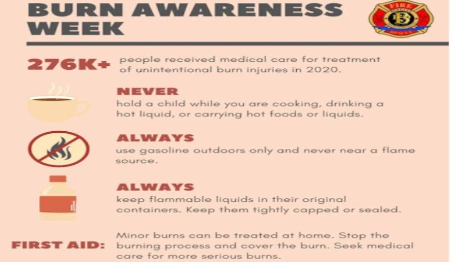 Berkley Fire Rescue Shares Burn Injury Prevention Tips During National Burn Awareness Week