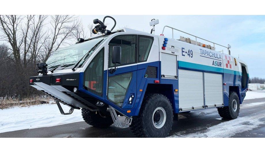 Oshkosh Airport Products Announces That Tapachula Airport Has Taken Delivery Of Their Striker 4x4 ARFF Vehicle