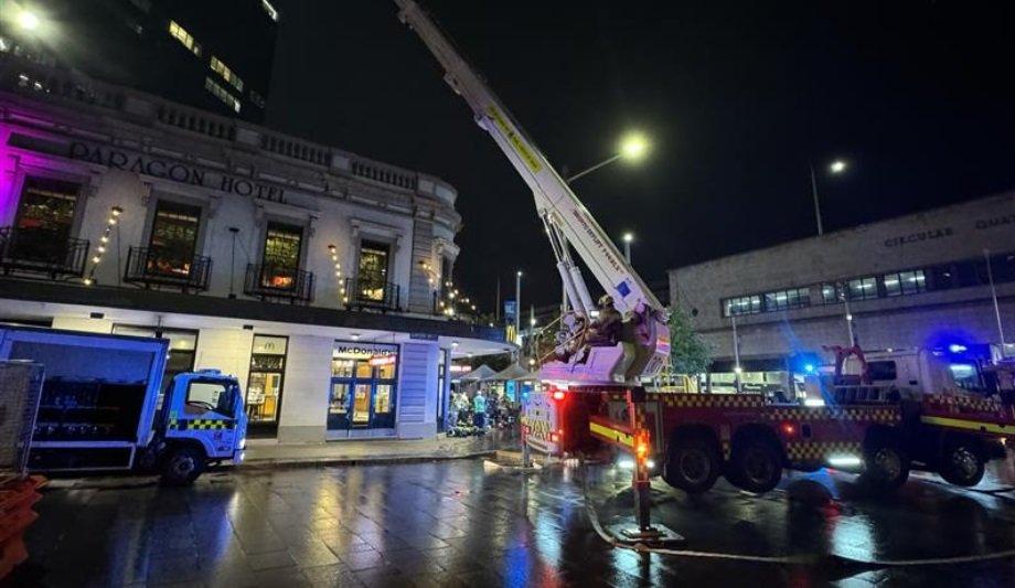 Firefighters Respond To Circular Quay Blaze In Sydney