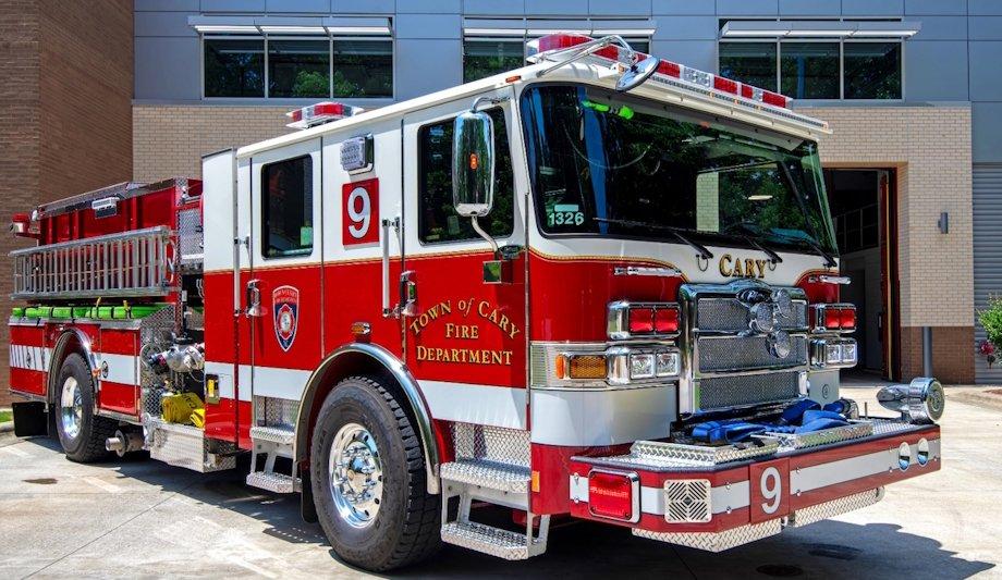 Pierce Volterra Pumper Electrifies Cary Fire Dept