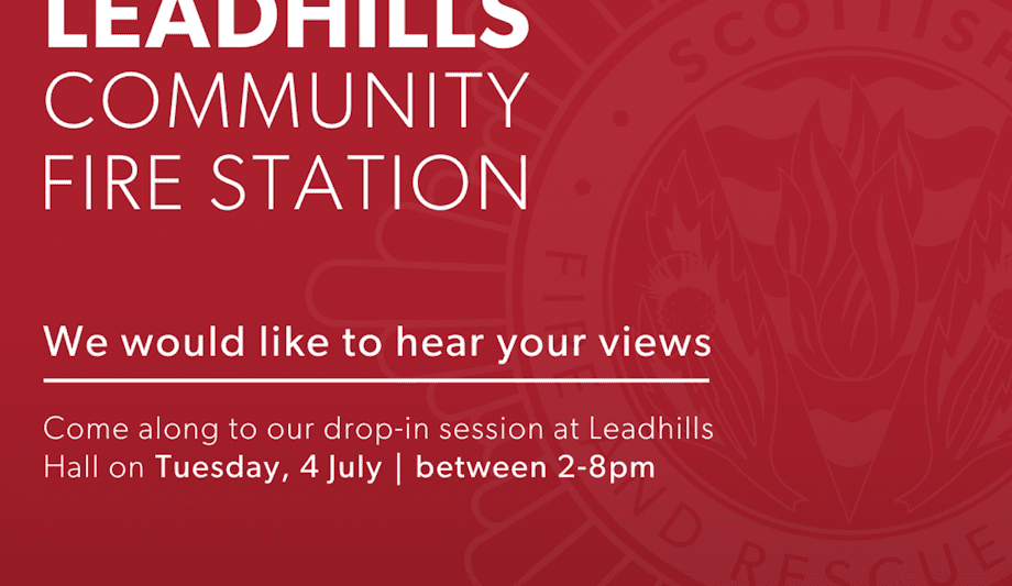 Public To Be Consulted On The Future Of Leadhills Community Fire Station