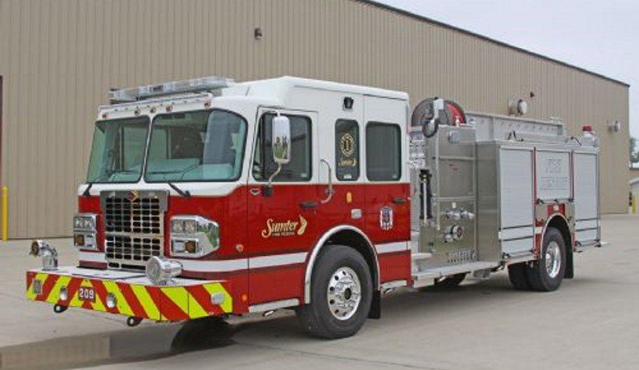 Toyne Delivers Three New Pumper Apparatus To Sumter, South Carolina