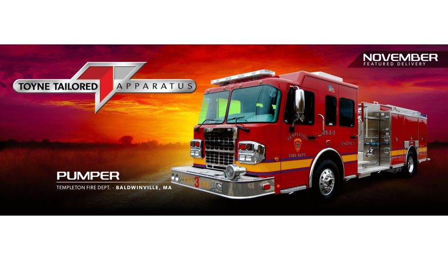 Toyne Provides Their Pumper Vehicle To Enhance Firefighting Operations For Templeton Fire Department