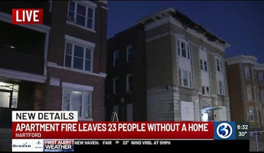 Hartford Apartment Fire: Two Women Rescued By Firefighters