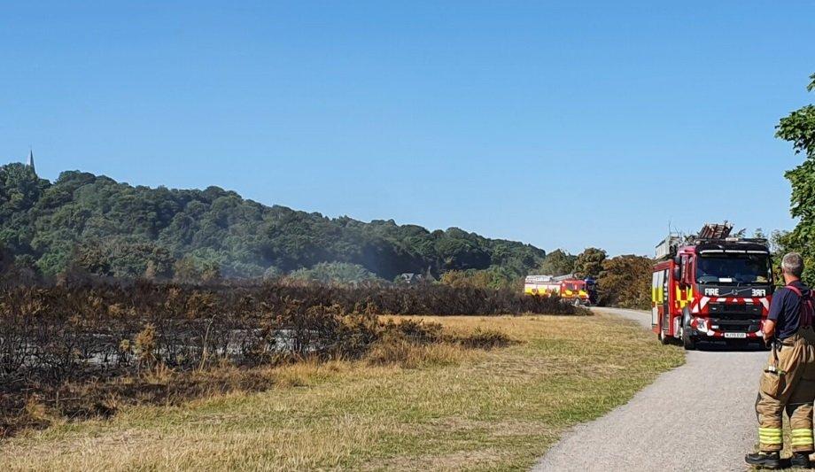 Tyne And Wear Fire And Rescue Service Firefighters Have Been Battling A Wildfire For More Than 20 Hours