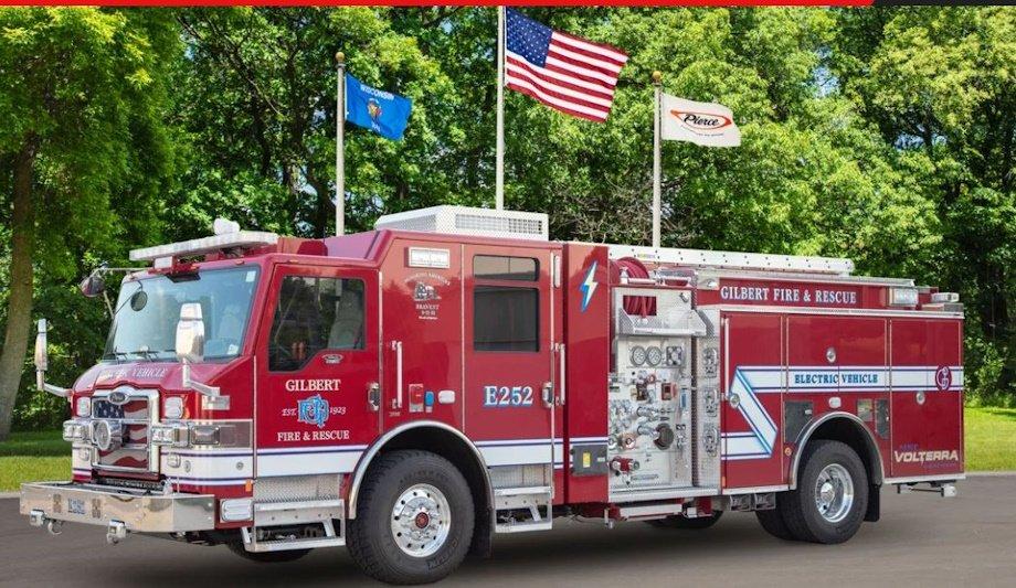 Gilbert Fire & Rescue In Arizona Hosts Media Day And Community Push-In Ceremony To Welcome New Pierce Volterra Electric Fire Truck Into Service