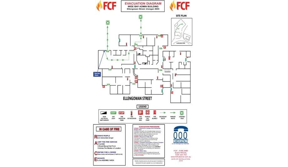 Fire Equipment Placement & Emergency Evacuation Plan