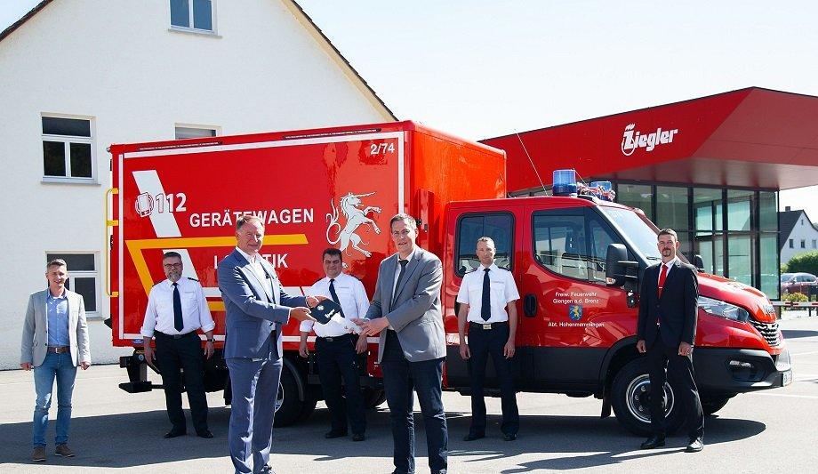 ZIEGLER Supplies GW-L 1 Equipment Vehicle To The Giengen Fire Department