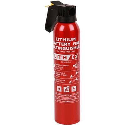 Cervinka 0268 portable lithium battery fire extinguishing spray