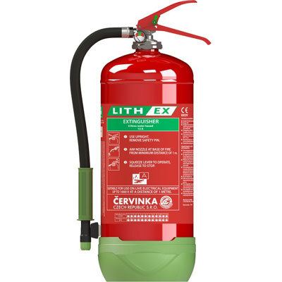 Cervinka 0270 portable lithium battery fire extinguisher