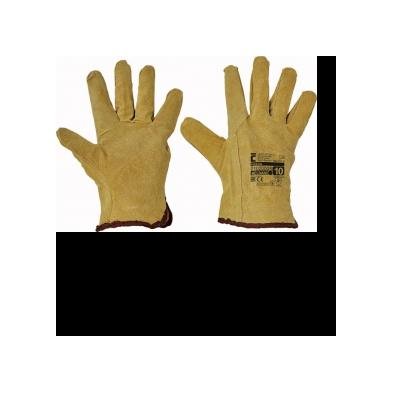 Cervinka 01020005 Yellow protective full-leather gloves