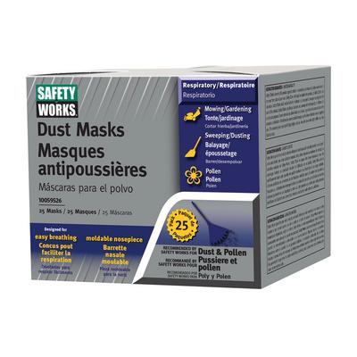 Protective Industrial Products 10059526 Non-Toxic Dust Mask - 25 Pack