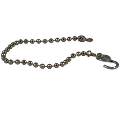 South park corporation 108-12F 12 inch Long Ball Chain with hook and A coupling, Chrome Plated