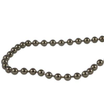 South park corporation 109F 1/4 Ball Chain for Cap and Plugs, Chrome Plated sold per foot