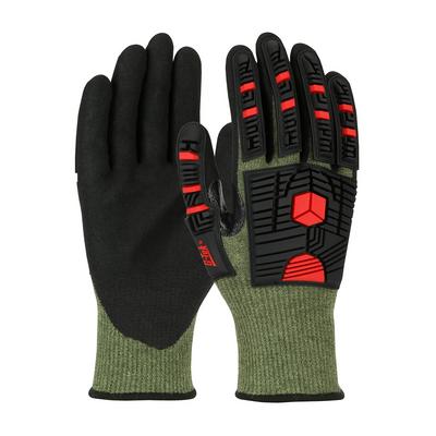 Protective Industrial Products 16-MP935 Seamless Knit PolyKor® X7™ Blended Glove with Impact Protection and NeoFoam® Coated MicroSurface Grip on Palm & Fingers