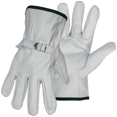 Protective Industrial Products 1JL4070 Regular Grade Cowhide Leather Drivers Glove, Double Stitched Index Finger - Keystone Thumb