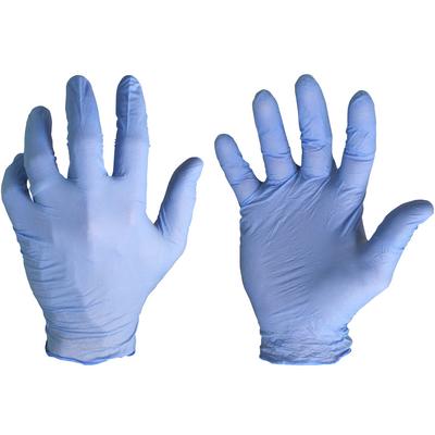 Protective Industrial Products 1UH0001 General Grade 4 Mil, Blue Nitrile Disposable Gloves Lightly Powdered - 9.5