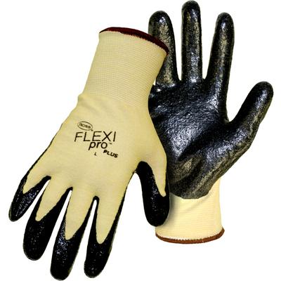 Protective Industrial Products 1UHK100 Seamless Knit Aramid Blended Glove with  Nitrile Coated Rough Grip on Palm & Fingers - Medium Weight