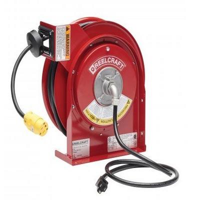 L 4545 123 3 – 12/3 45 – 12/3 45 ft. Premium Duty Single Receptacle Power Cord Reel