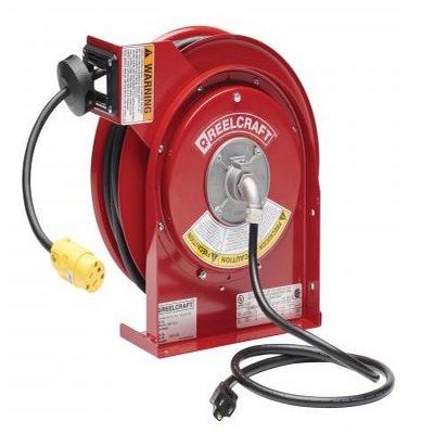 L 4050 163 3 – 16/3 50 ft. Premium Duty Single Receptacle Power Cord Reel