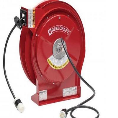 L 5550 123 3A – 12/3 50 ft. Premium Duty Single Receptacle Power Cord Reel