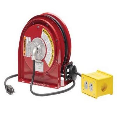 L 3030 123 7Q – 12/3 30 ft. Premium Duty Quad Outlet Box Power Cord Reel