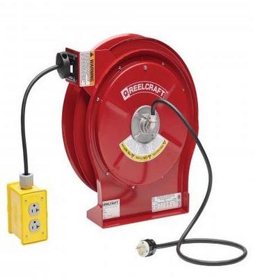 L 5550 123 7Q – 12/3 50 ft. Premium Duty Quad Box Outlet Power Cord Reel