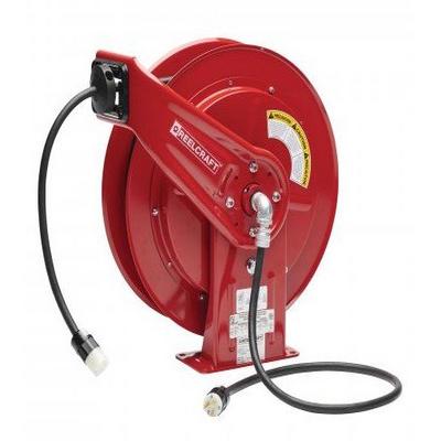 L 70075 123 3A – 12/3 75 ft. Heavy Duty Single Receptacle Power Cord Reel