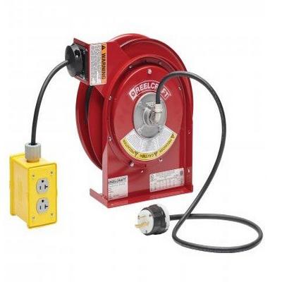 L 4545 123 7QC – 12/3 45 ft. Premium Duty Quad Box Outlet Power Cord Reel