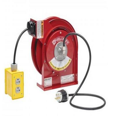 L 4525 123 7QC – 12/3 25 ft. Premium Duty Quad Box Outlet Power Cord Reel