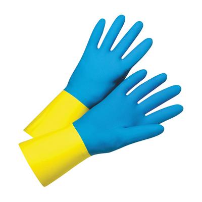 Protective Industrial Products 2224 Unsupported Neoprene/Latex, Flock Lined with Raised Diamond Grip - 28 Mil
