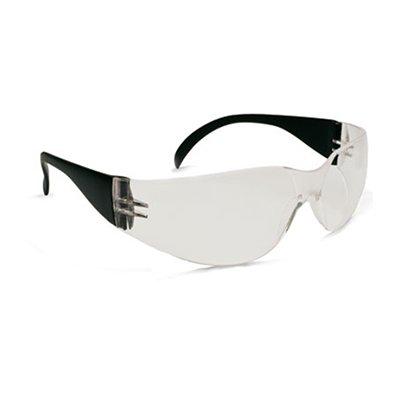 Protective Industrial Products 250-01-0020 Rimless Safety Glasses with Black Temple, Clear Lens and Anti-Scratch / Anti-Fog Coating