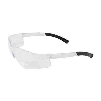 Protective Industrial Products 250-06-0020 Rimless Safety Glasses with Clear Temple, Clear Lens and Anti-Scratch / Anti-Fog Coating