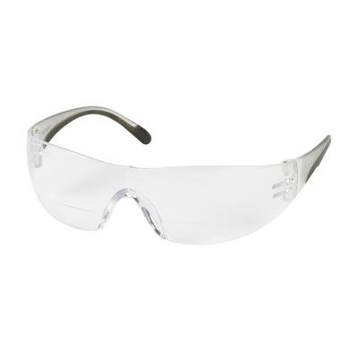 Protective Industrial Products 250-27-0012 Rimless Safety Readers with Clear Temple, Clear Lens and Anti-Scratch Coating - +1.25 Diopter