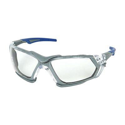 Protective Industrial Products 250-54-0020 Rimless Safety Glasses with Gray Frame, Clear Lens, Foam Padding and Anti-Scratch / Anti-Fog Coating