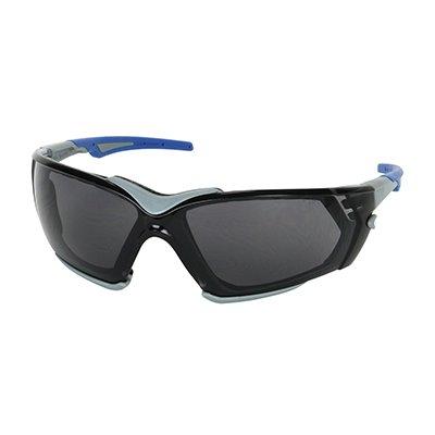 Protective Industrial Products 250-54-0021 Rimless Safety Glasses with Gray Frame, Gray Lens, Foam Padding and Anti-Scratch / Anti-Fog Coating