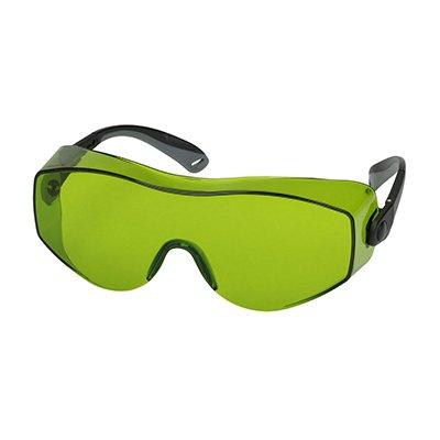 Protective Industrial Products 250-98-0024 OTG Rimless Safety Glasses with Black / Gray Temple and IR Filter Shade 1.7 Lens and Anti-Scratch / Anti-Fog Coating