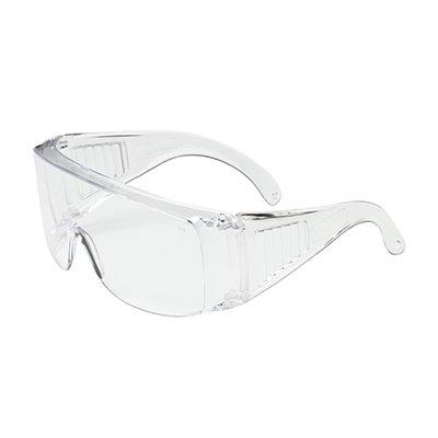 Protective Industrial Products 250-99-0980 OTG Rimless Safety Glasses with Clear Temple and Clear Lens