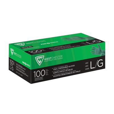 Protective Industrial Products 2765 Industrial Grade Disposable Vinyl Glove, Powdered - 5.5 Mil