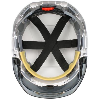 Protective Industrial Products 280-EVSV Type I, Vented Industrial Safety Helmet with Lightweight ABS Shell, Integrated ANSI Z87.1 Faceshield, 6-Point Polyester Suspension and Wheel Ratchet Adjustment