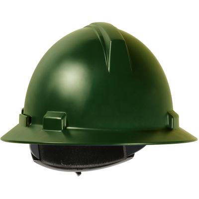 Protective Industrial Products 280-HP1041R Full Brim Hard Hat with Polycarbonate / ABS Shell, 4-Point Textile Suspension and Wheel Ratchet Adjustment