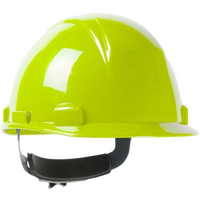 Protective Industrial Products 280-HP1141RSP Short Brim, Cap Style Hard Hat with HDPE Shell, 4-Point Textile Suspension and Wheel Ratchet Adjustment