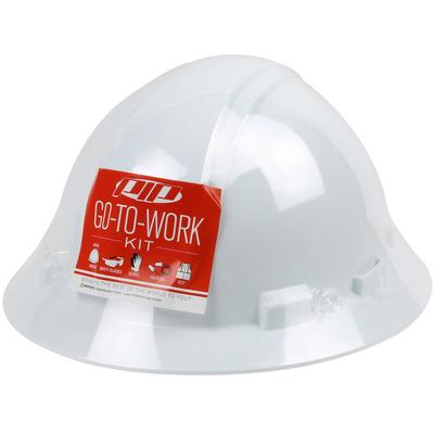 Protective Industrial Products 289-GTW-HP641 Pre-Packed PPE Kit, HP641 Full Brim Hat, Safety Eyewear, Earplugs, Gloves and Vest