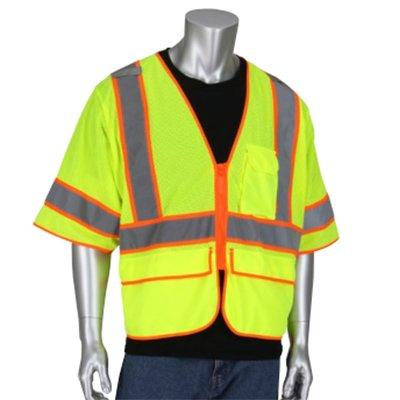 Protective Industrial Products 305-HSVPFR ANSI Type R Class 3 FR Treated Two-Tone Mesh Vest